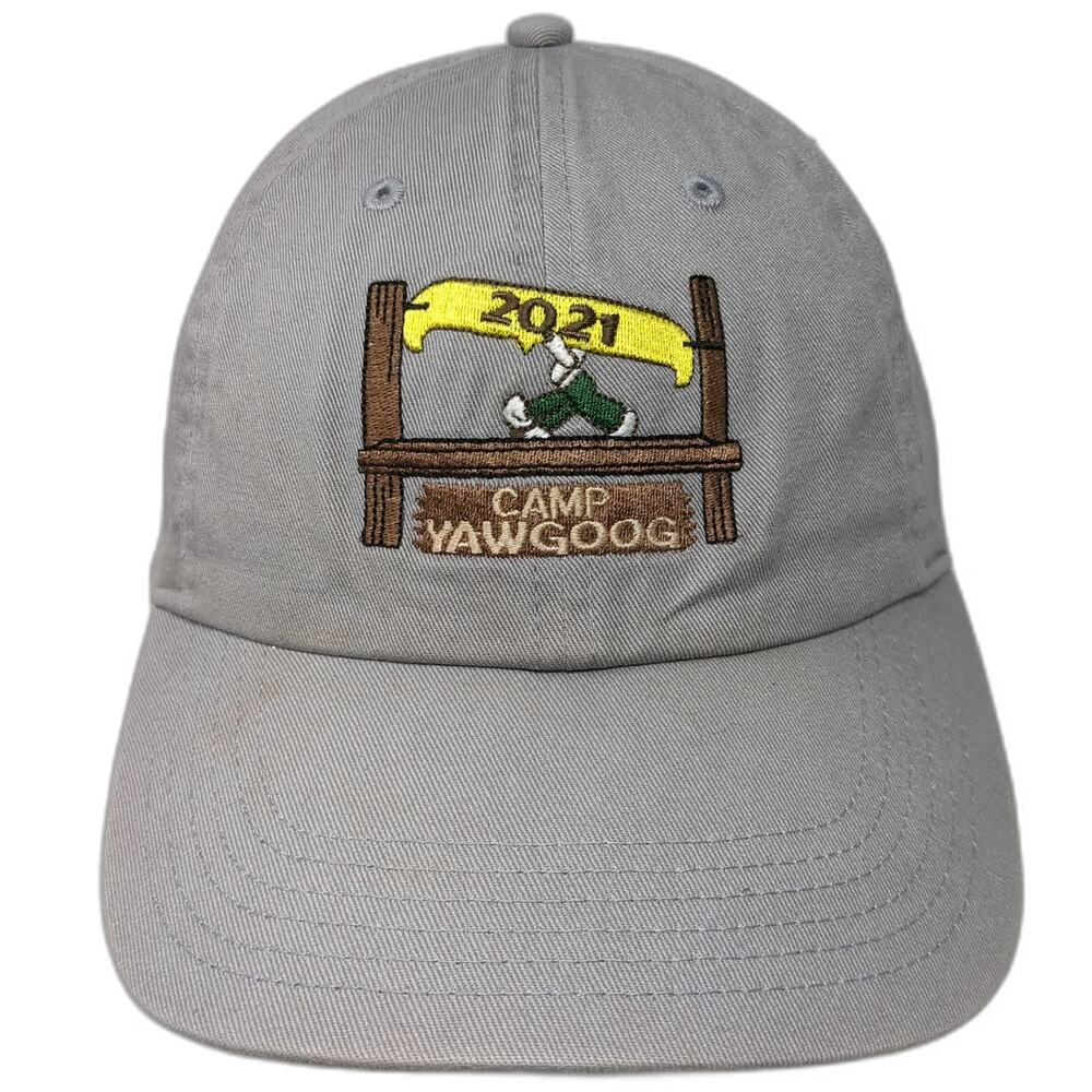 Newhattan Baseball Cap Gray One Size Camp Yawgoog 2021 Cotton Slideback Hat